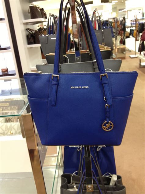 royal blue handbag michael kors|Michael Kors blue jean handbags.